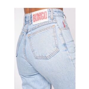 BONGO Y2K 90s Jeans High Waist Tapered Vintage Size 3 Slim Cotton Light Wash
